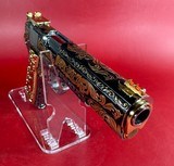 NIB CUSTOM Colt 1911 Gold Cup Lite. Engraved, Gold Plated. .45 ACP Stunning - 4 of 12