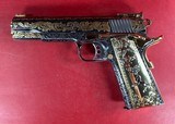 NIB CUSTOM Colt 1911 Gold Cup Lite. Engraved, Gold Plated. .45 ACP Stunning - 10 of 12