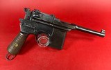 German Mauser Broomhandle Red 9. 9mm luger. Excellent Condition. Rare - 3 of 15