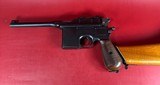 German Mauser Broomhandle 7.63x25mm C96, Stock Holster. Excellent Condition - 12 of 16