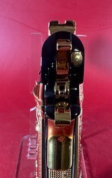 CUSTOM Colt 1911 High Polished Black, Engraved, Gold Plated. 45 ACP. - 5 of 15