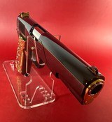 CUSTOM Colt 1911 High Polished Black, Engraved, Gold Plated. 45 ACP. - 4 of 15