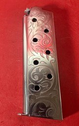 CUSTOM Colt 1911 High Polished Black, Engraved, Gold Plated. 45 ACP. - 12 of 15