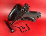 1916 DWM Luger P08 9mm Luger. Holster. 2 mags. Tool. Excellent Condition - 1 of 17