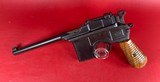 German Mauser Broomhandle 7.63x25mm C96, Stock Holster. Excellent Condition - 2 of 19
