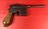 German Mauser Broomhandle 7.63x25mm C96, Stock Holster. Excellent Condition - 14 of 19