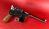 German Mauser Broomhandle Red 9. 9mm luger. Excellent Condition. Rare - 3 of 18