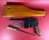 German Mauser Broomhandle Red 9. 9mm luger. Excellent Condition. Rare - 1 of 18