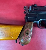 German Mauser Broomhandle Red 9. 9mm luger. Excellent Condition. Rare - 15 of 18