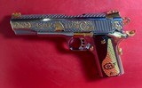 CUSTOM Colt 1911 High Polished Stainless, Engraved, Gold Plated. 45 ACP - 10 of 11