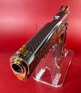 CUSTOM Colt 1911 High Polished Stainless, Engraved, Gold Plated. 45 ACP - 3 of 11