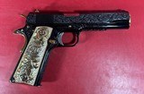 CUSTOM Colt 1911 Government. High Polished, Engraved, Gold Plated. 45 ACP - 11 of 13