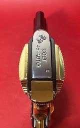 CUSTOM Colt 1911 Government. High Polished, Engraved, Gold Plated. 45 ACP - 8 of 13