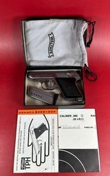Super Rare Walther Interarms Model TPH Stainless .22 LR Excellent Condition