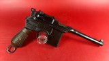 German Mauser Broomhandle 7.63x25mm C96, Stock Holster. Excellent Condition - 3 of 18