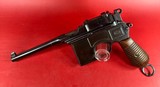German Mauser Broomhandle 7.63x25mm C96, Stock Holster. Excellent Condition - 2 of 18