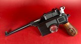 German Mauser Broomhandle Red 9. 9mm luger. Excellent Condition. C96. Rare - 3 of 17