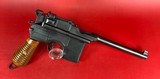 German Mauser Broomhandle 7.63x25mm C96, Stock Holster. Excellent Condition - 3 of 15