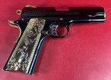 CUSTOM Colt 1911 High Polished Black, Engraved, Gold Plated. 45 ACP - 10 of 12