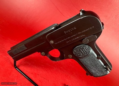 WWI German Dreyse 1907 32 ACP Tip up slide & barrel. Excellent condition.