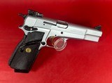 1995 Browning Hi power, Silver Chrome, Gold Trigger, Adj Sights, 10rd 9mm - 2 of 12
