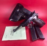 WWII Mauser / Walther P38 BYF 44 9mm Excellent Condition. 2 mags, Holster, Manual