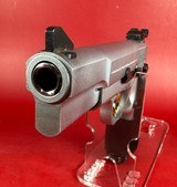 1993 Browning Hi power, Silver Chrome, Gold Trigger, Adj Sights, 9mm. Mint - 4 of 13