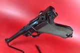 WWII 1942 Mauser BYF P08 Luger 9mm. Excellent condition. - 1 of 14