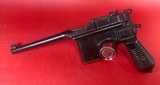 German Mauser Broomhandle 7.63x25mm C96, Stock Holster. Excellent Condition - 2 of 18