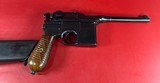 German Mauser Broomhandle 7.63x25mm C96, Stock Holster. Excellent Condition - 14 of 19