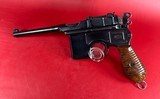 German Mauser Broomhandle 7.63x25mm C96, Stock Holster. Excellent Condition - 2 of 19