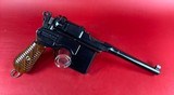 German Mauser Broomhandle 7.63x25mm C96, Stock Holster. Excellent Condition - 3 of 19