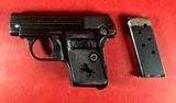 1921 Colt M1908 Vest Pocket Hammerless .25 ACP Excellent Condition - 9 of 11