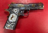 CUSTOM Colt 1911 Polished Stainless, Black, Engraved, Gold Plated 38 Super - 11 of 13