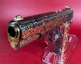 NIB CUSTOM Colt 1911 Government. Engraved, Gold Plated. .45 ACP. Stunning. - 3 of 14