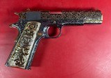 NIB CUSTOM Colt 1911 Government. Engraved, Gold Plated. .45 ACP. Stunning. - 11 of 14