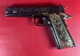 CUSTOM Colt 1911 Government. High Polished, Engraved, Gold Plated. 45 ACP - 10 of 14