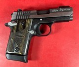 Sig Sauer P938 Equinox. 9mm. Night Sights. Wood Grips. Holster. LNIB - 12 of 14