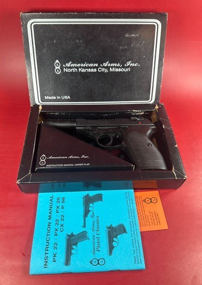 American Arms P98 Walther P38 clone 22 LR Erma Werke Design. MINT