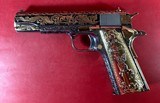 NIB Colt 1911 Government. Engraved, Gold Plated .38 Super. Stunning. - 11 of 15