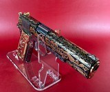 NIB Colt 1911 Government. Engraved, Gold Plated .38 Super. Stunning. - 4 of 15