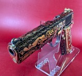NIB Colt 1911 Government. Engraved, Gold Plated .38 Super. Stunning. - 3 of 15