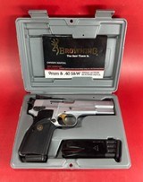 1996 Browning Hi power, Silver Chrome, Gold Trigger, Adj Sights, 9mm 2-10rd - 1 of 13