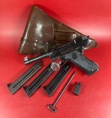 Swedish WWII Husqvarna M1940 LAHTI 9mm Excellent Condition Full rig. M40