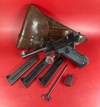 Swedish WWII Husqvarna M1940 LAHTI 9mm Excellent Condition Full rig. M40