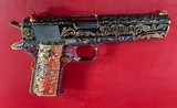NIB Colt 1911 Government. Engraved, Gold Plated .38 Super. Stunning. - 12 of 16