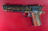 NIB Colt 1911 Government. Engraved, Gold Plated .38 Super. Stunning. - 13 of 16