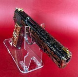 NIB Colt 1911 Government. Engraved, Gold Plated .38 Super. Stunning. - 4 of 16