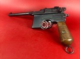 German Mauser Broomhandle 7.63x25mm C96, Stock Holster. Excellent Condition - 2 of 18