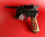 German Mauser Broomhandle Red 9. 9mm luger. Excellent Condition. C96. Rare - 2 of 16